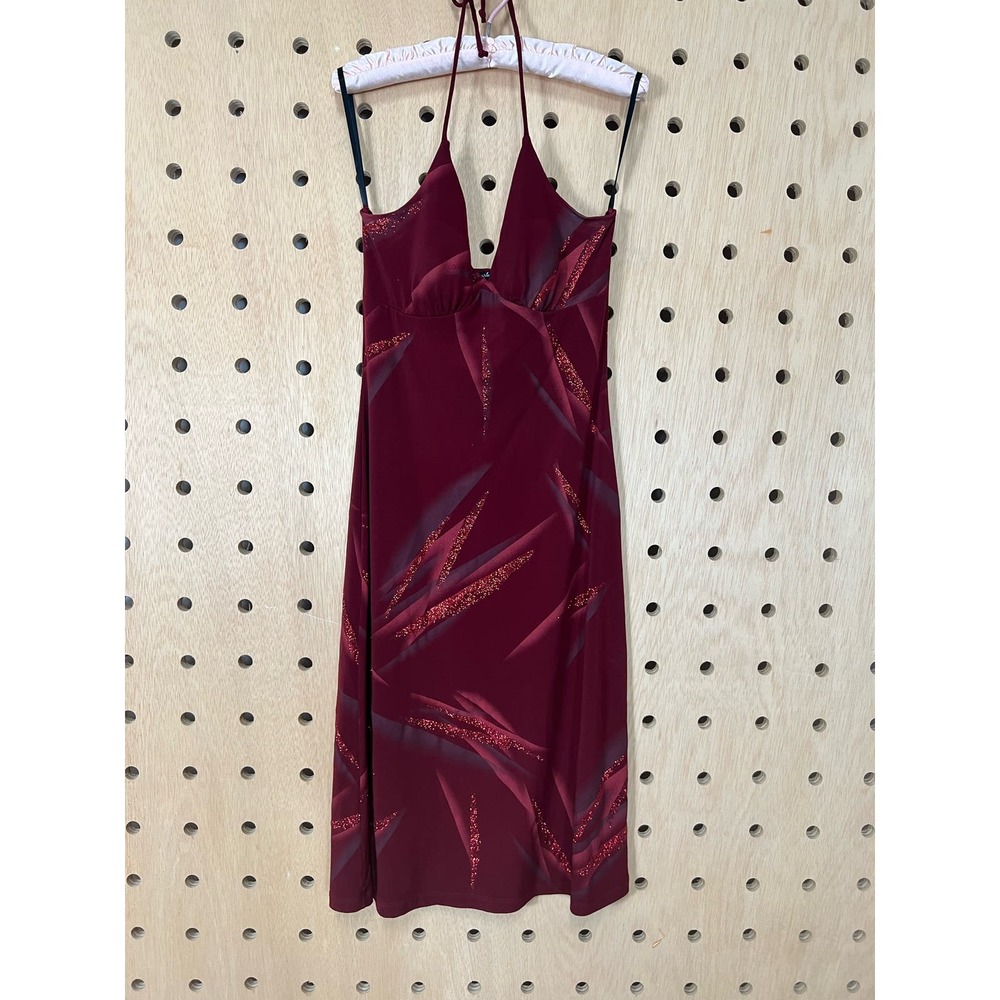 90s y2k red dress